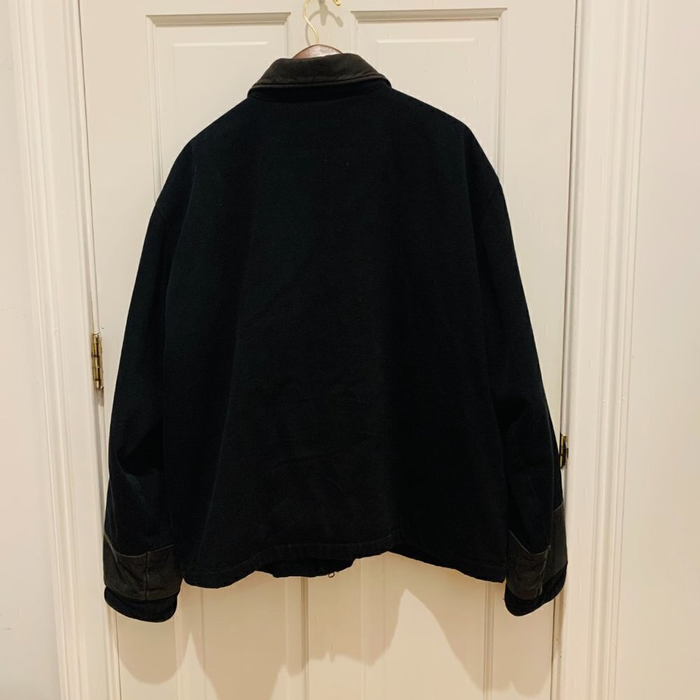Vintage 90s Harley Davidson Chore Jacket Black Size XL Biker - Picture 9 of 9